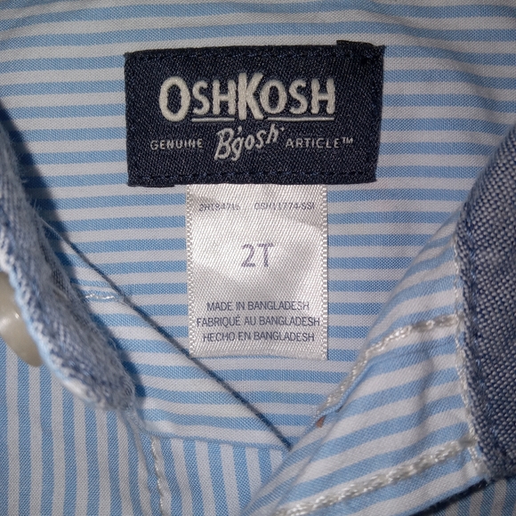 2t Nwt Oshkosh Bgosh button down shirt - Picture 5 of 6